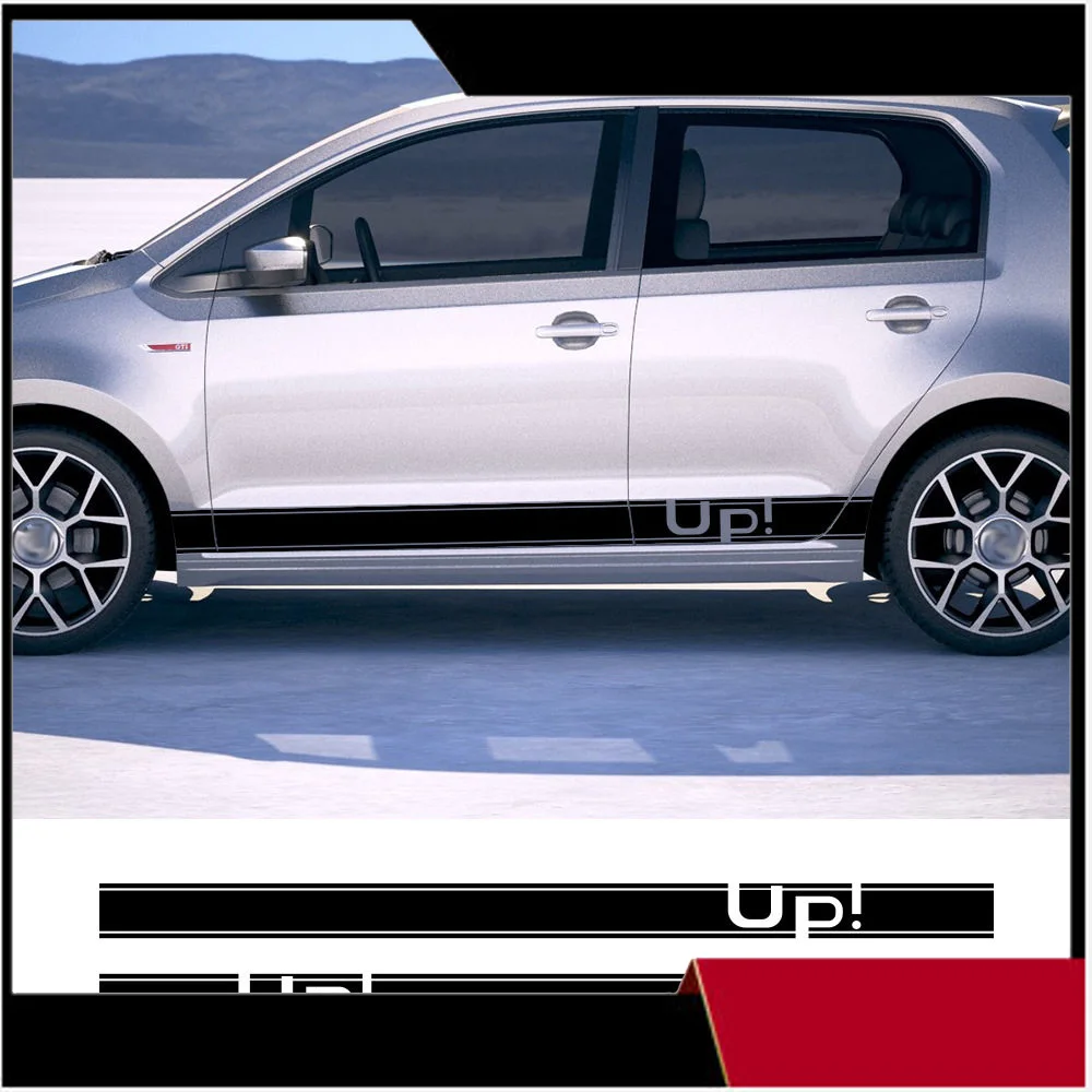 Autoaufkleber, Vinyl-Folien-Set für Autotüren, für VW UP, wasserdichte Auto-Folien, PVC-Aufkleber, Autozubehör