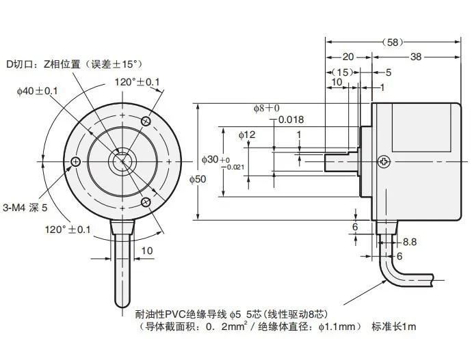 E6C3-CWZ5GH 5000P/R 3000P/R 3600P/R 2500P/R photoelectric encoder high pulse