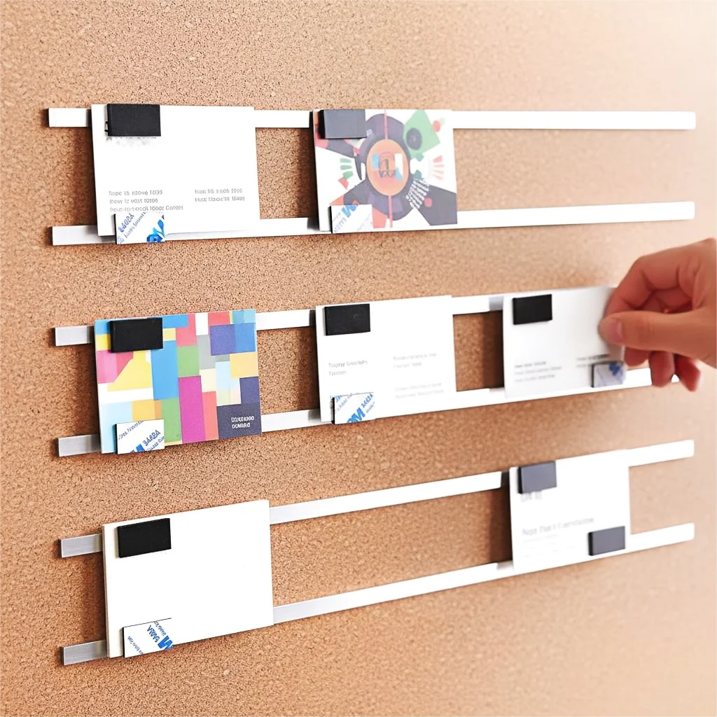 Nastro magnetico in gomma da 20 pezzi per poster fotografici per frigorifero Etichette aziendali Nastro autoadesivo magnetico Striscia magnetica flessibile