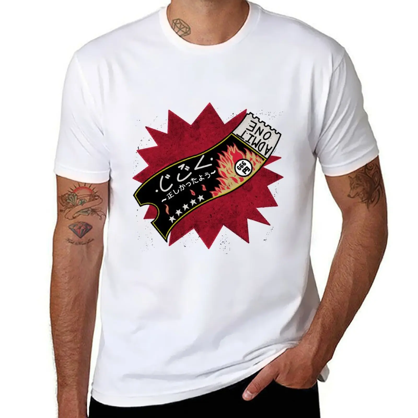 

Футболка Ticket to hell, мужская футболка, тяжелые хлопковые футболки с принтом для мужчин, хлопковые футболки, мужская футболка из 100%