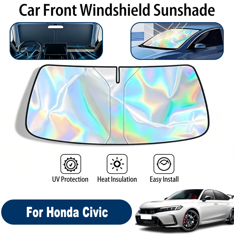 

Windshield Sun Shade For Honda Civic Foldable UV Reflective Front Window Sun Protection Cover Accessories