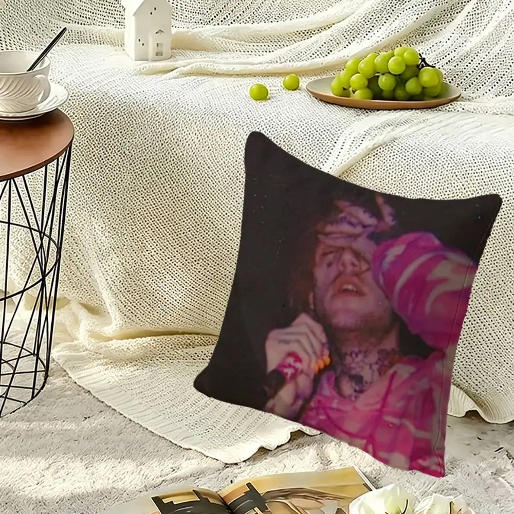 Lil Peep Star Shopping Square Double-Sided printed Pillow Case Bedroom Bedside Pillow Sofa Cushion Cover