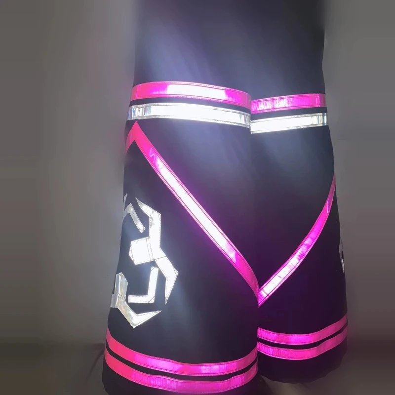 Melbourne Shuffle Dance Pants AUS Style Night Vision Casual Luminous Pants Bell-bottom Reflective Dance Trousers Hip Hop