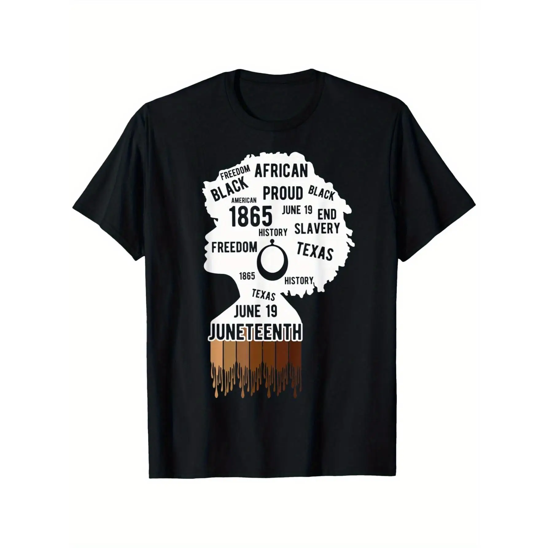 

Unisex Juneteenth Freedom T-Shirt | Black History Month Word Art Graphic Tee | African American Heritage Gift Top