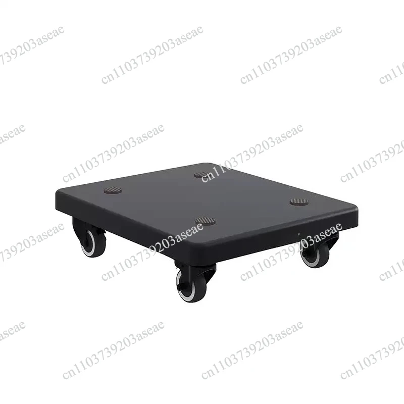 Speaker Base Tray, Shockproof Floor-Standing Speaker Subwoofer Stand, Double-Layer Universal Caster Shock-Absorbing Pad