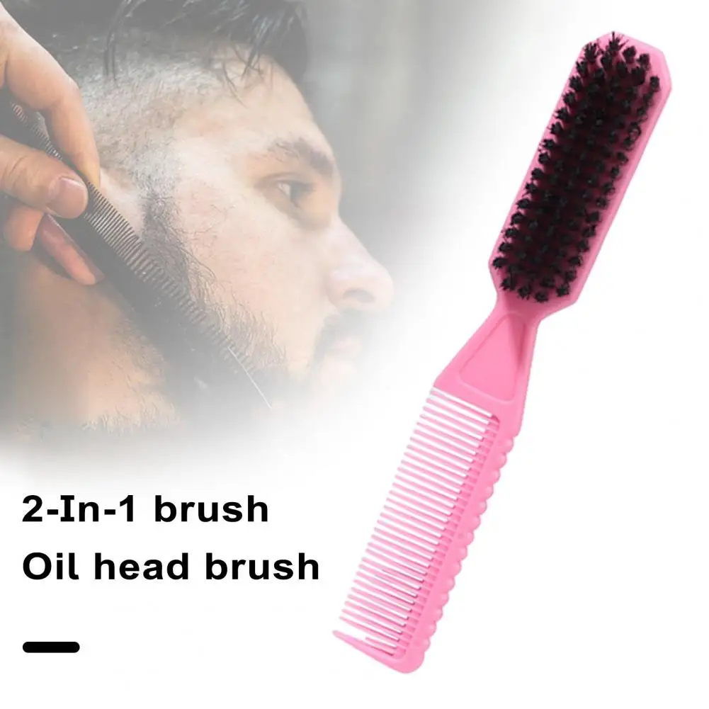 17cm Dual-Use Hair Brush Comb Gentle Cleaning Fluffy Beard Comb Hair Cleaning Beard Brush For Broken Hair Barber Accessories