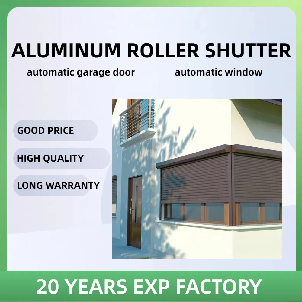 High Quality Aluminum Alloy Roller Shutter Door Industrial Automatic Rolling up Window and Door Shutters Garage and Keep Privacy