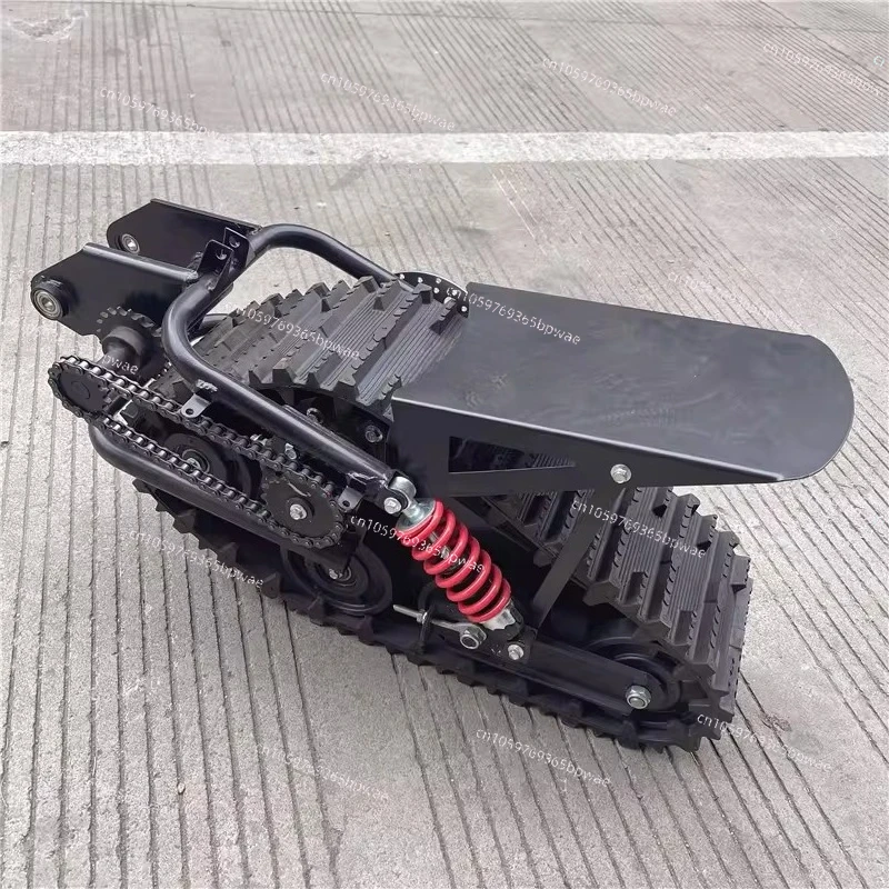 150CC Self-made Two-wheel Mid-to-high Race Off-road Motorcycle Accessories,  Snow Triangle Crawler Sled