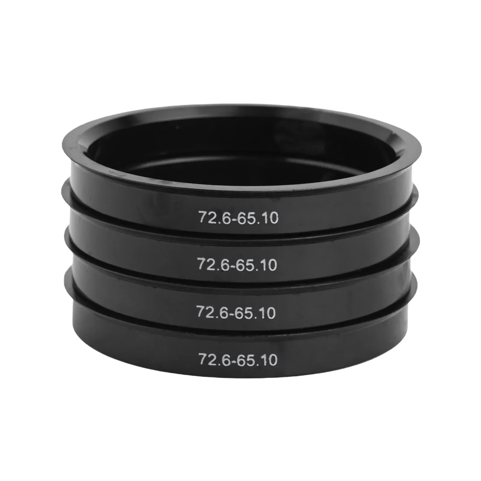 Centering Rings For T5 Hub Centering Rings Aluminum Alloy Black Color Easy Installation Precision Engineered For Vehicle Wheels