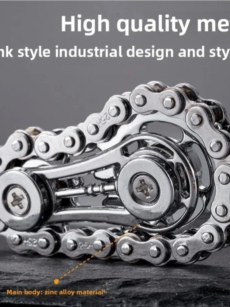 AliExpress Sprocket Flywheel Flywheel Flying Top Flying Disk Anti-Anxiety Ornaments Metal Bicycle Chain  Rotating Flying Disk Adult Toy