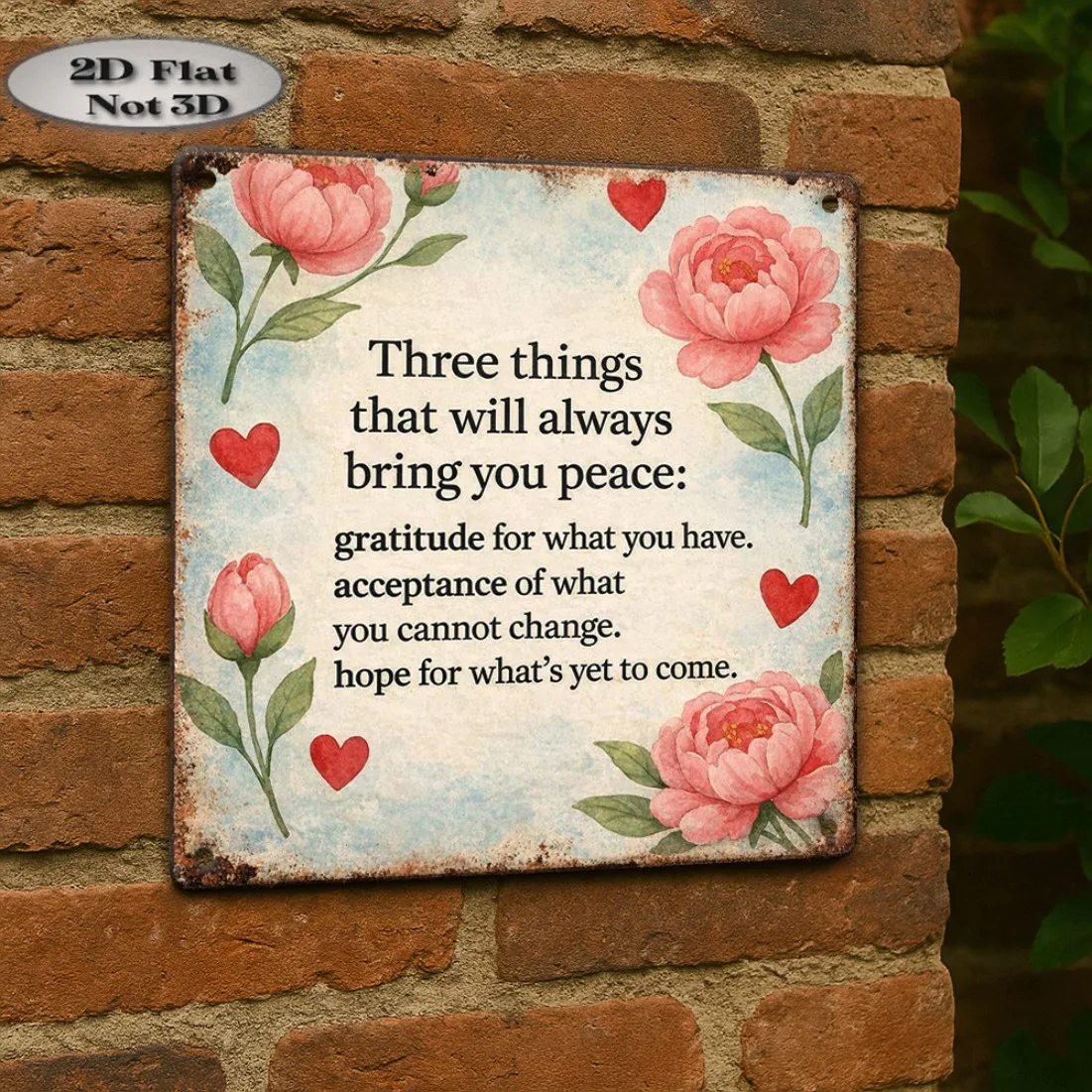 Wall Plaque with Quote 