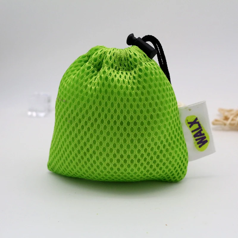 100pcs High-Quality 9*9cm Mesh Jewelry Gift Pouch Drawstring Storage Pouch with printing label