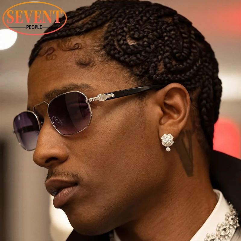 

Steampunk Small Frame Rectangle Sunglasses Men 2026 Luxury Brand Vintage Square Punk Sun Glasses For Male Outdoor Eyewear Shades