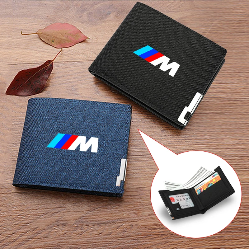 الترفيه رقيقة جدا سيارة المحفظة حامل بطاقة الائتمان حقيبة قصيرة لسيارات BMW M شعار M3 M5 X1 X3 X5 X6 E46 E39 E36 E60 1 3 5 سلسلة