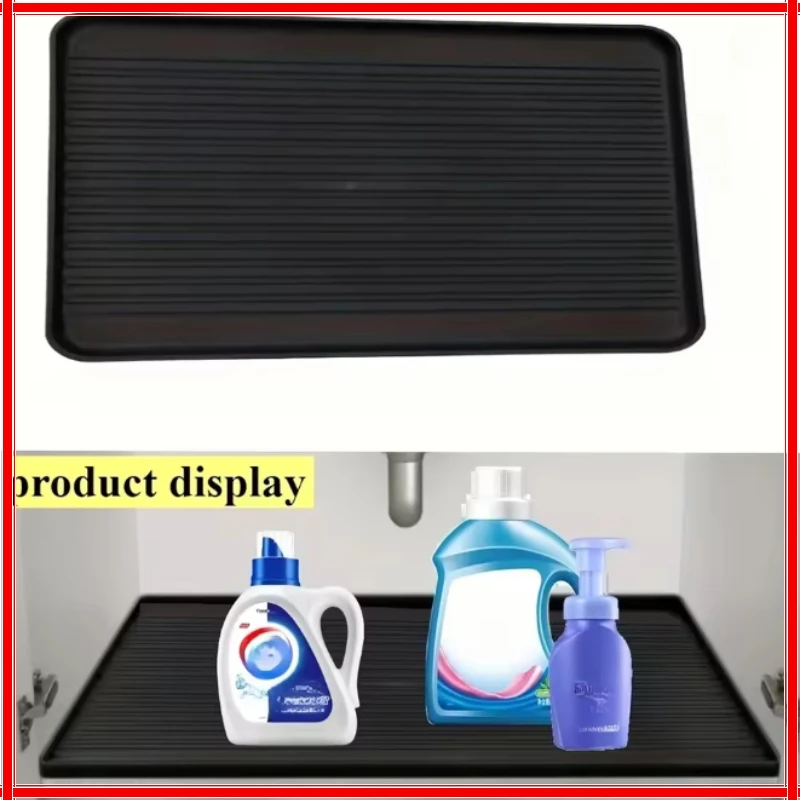 Tapete duradero para debajo del fregadero - Revestimiento impermeable para gabinetes de cocina y baño, solución de almacenamiento fácil de limpiar