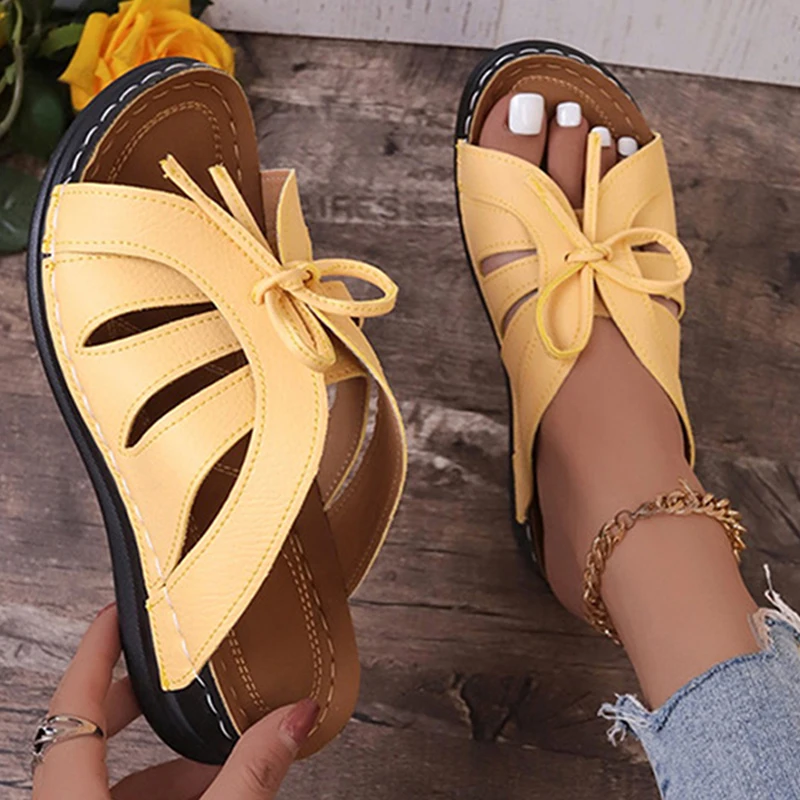 Shoes Sandals Women Summer Retro Women Shoe Slip On Women\'s Shoes Wedge Shoes Woman Outdoor Women Slippers Footwear Female