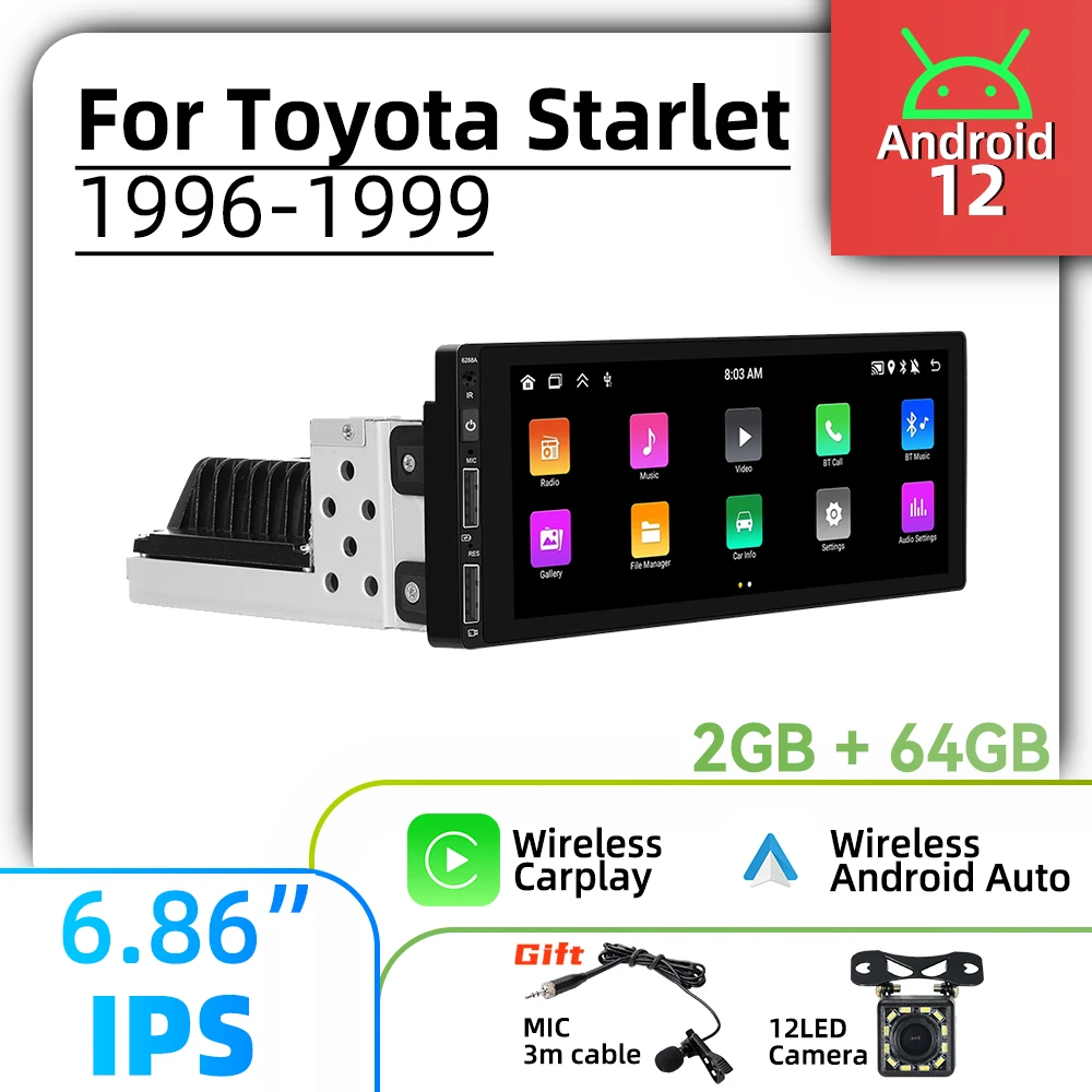 6.86" 1 Din Android… - image