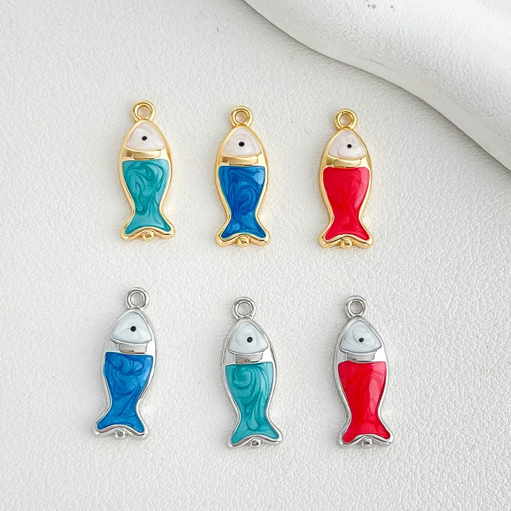 

Cordial Design 40Pcs 8*21MM Jewelry Accessories/DIY Charms/Fish Shape/Hand Made/Genuine Gold Plating/DIY Copper Pendant #196117