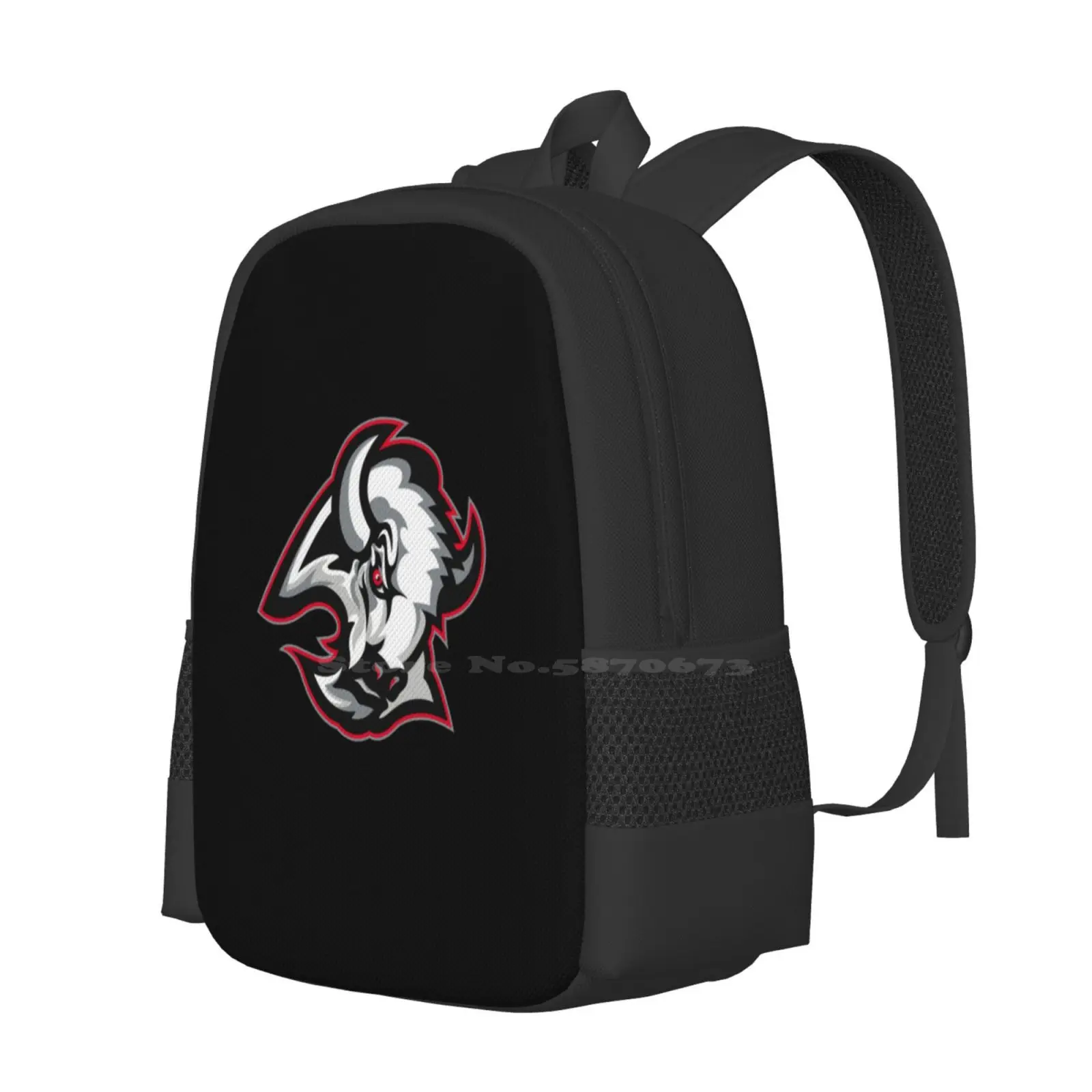 Buffalo Goat Head Hot Sale Schoolbag Backpack Fashion Bags Rasmus Dahlin Buffalo Hockey Owen Power Pat Lafontaine City Mens 716