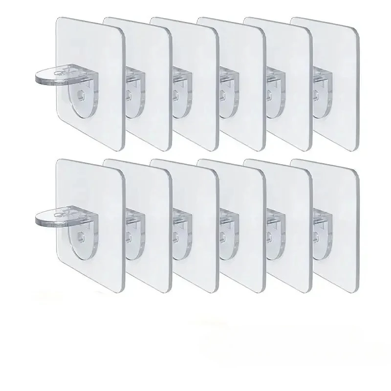 4/10pcs Wardrobe Divider Brackets Non-Marking Sticky Kitchen Cabinet Divider Brackets Anti-Side Slip Layer Support Brackets