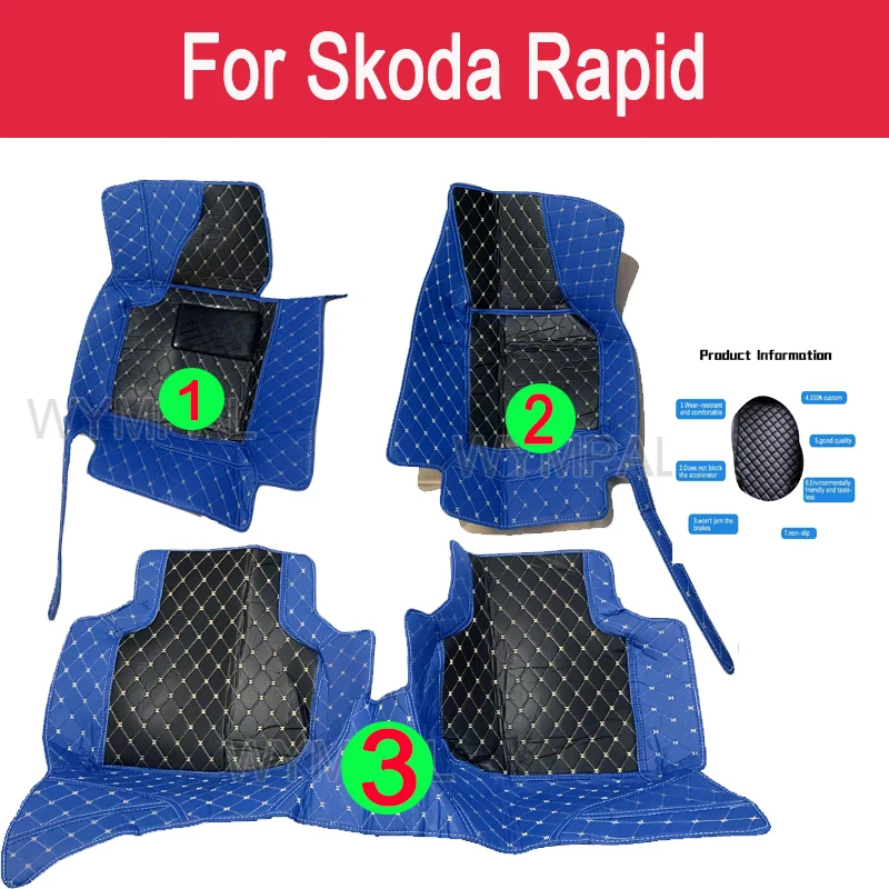 

Car Floor Mats For Skoda Rapid 2019 2018 2017 2016 2015 2014 2013 Custom Accessories