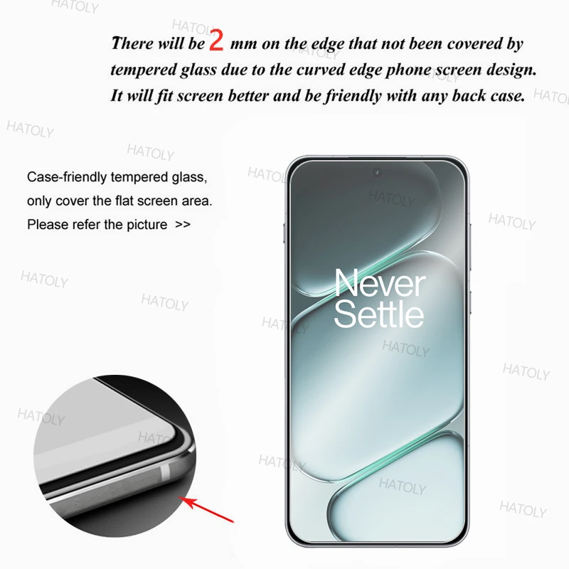 2/4 قطعة حامي الشاشة ل OnePlus 15R الزجاج المقسى OnePlus 15R الغراء الكامل المضادة للخدش طبقة رقيقة واقية الزجاج ل OnePlus 15R