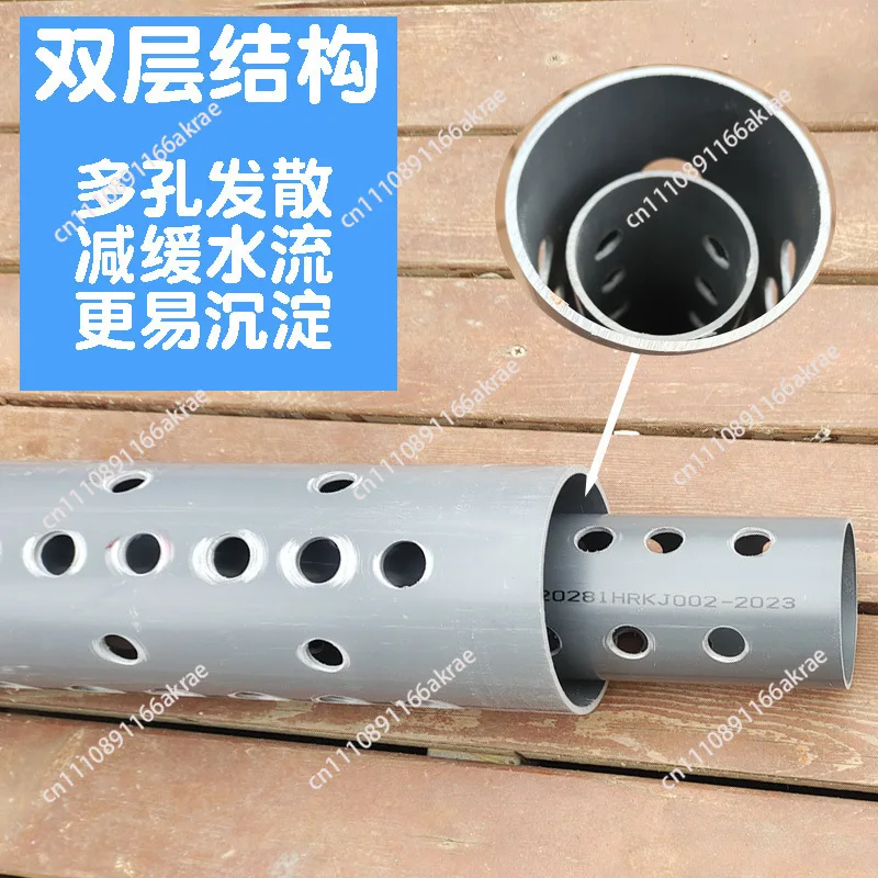 for warehouse double-layer H-tube canvas pond floor tank filter pipe fittings 75 divergence pipe 110