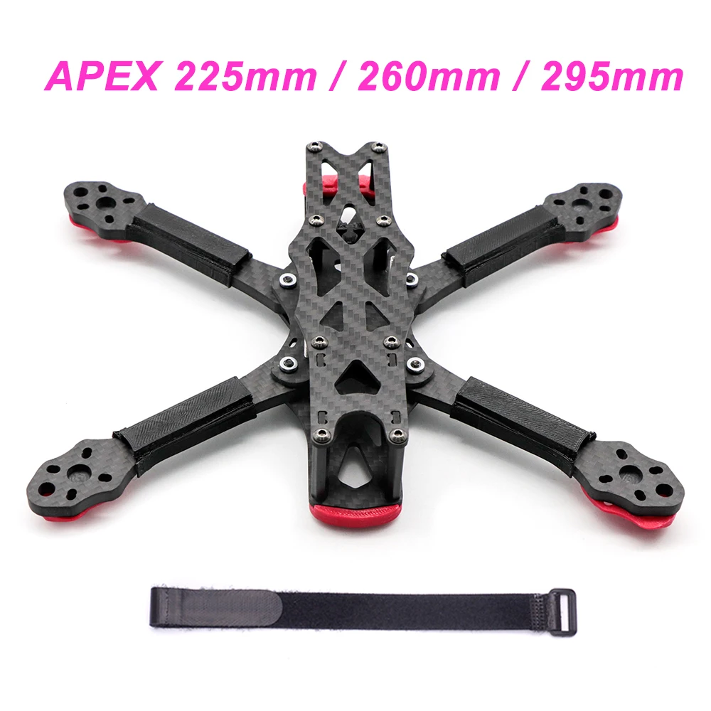 5 inch 225mm 225 / 6inch 260mm / 295mm Carbon Fiber Quadcopter Frame Kit 5.5mm arm For APEX FPV Freestyle RC Racing Drone Models