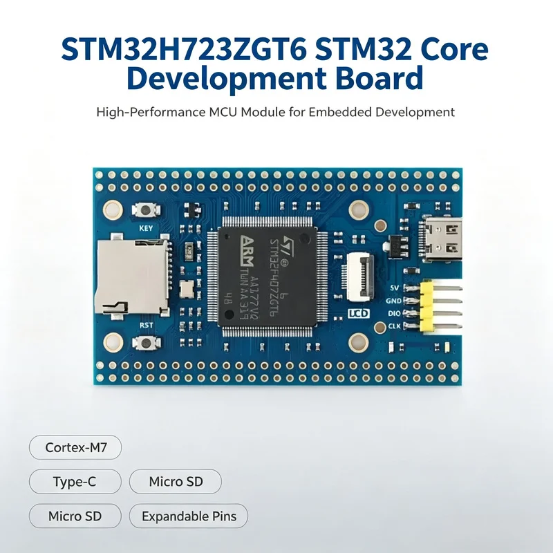Module de développement STM32H723ZGT6, carte de développement STM32, carte d'apprentissage du système STM32H723, écran LCD de 2,0 pouces