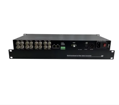 ตัวแปลงไฟเบอร์ออปติก 4 ช่องสัญญาณแบบสองทิศทาง 3G-SDI พร้อม Loop + 1 ช่องสัญญาณเสียงแบบสองทิศทาง XLR และ RS485 แบบสองทิศทางผ่านอีเธอร์เน็ต