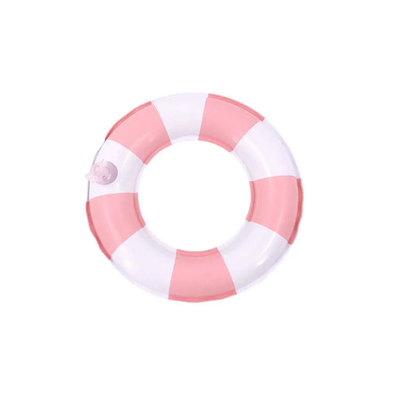 Uroczy Mini Pierścień do Pływania i Zestaw Okularów Idealne Letnie Akcesoria do Pływania dla Lalek Labubu 15/17 cm Letnie Akcesoria do Pływania