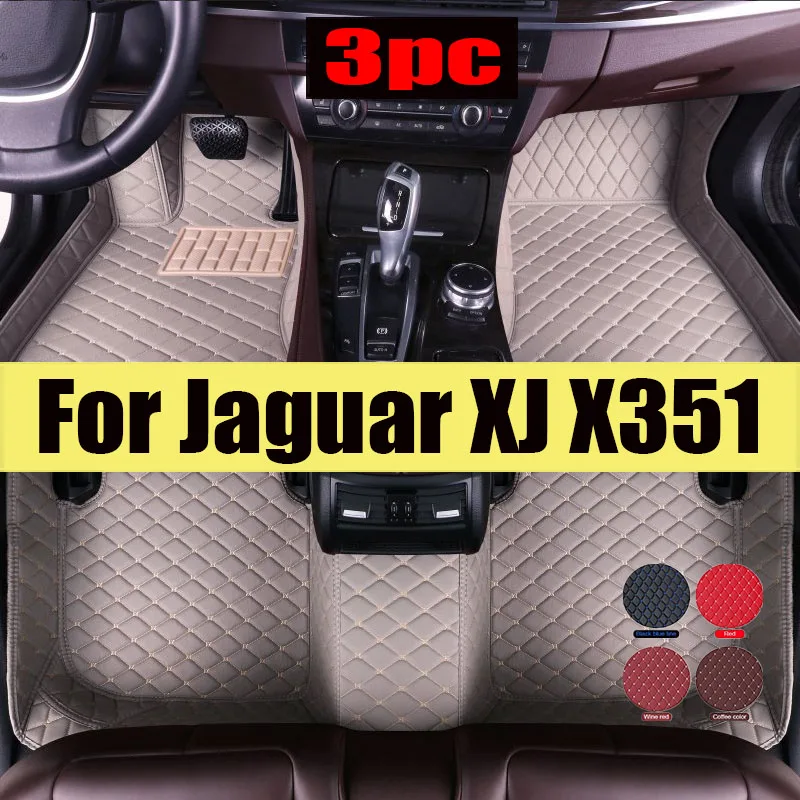 

Car Floor Mats For Jaguar XJ X351 2010~2019 5seat Durable Leather Mat Anti Dirty Pads Carpet Auto Interior Parts Car trunk mat