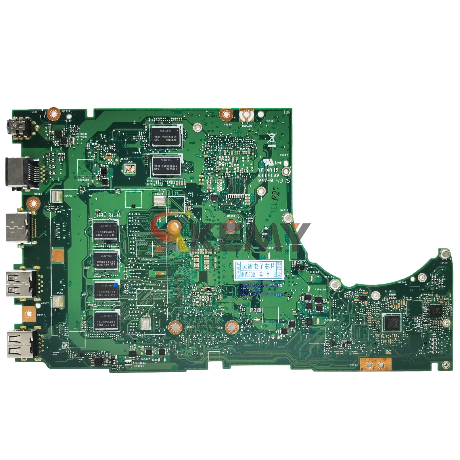 Placa base para ordenador portátil K401LB para ASUS VivoBook V404L V405L K401L A401L K401LB K401LX con CPU I3 I5 I7 100% pruebas OK stk
