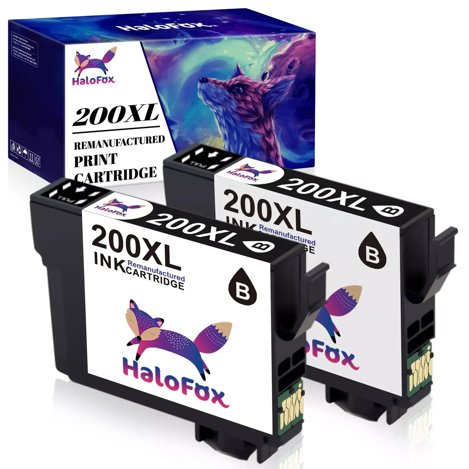 

2PK 200XL Ink Cartridge for Epson Expression Home WF-2540 WF-2530 XP-200 XP-300