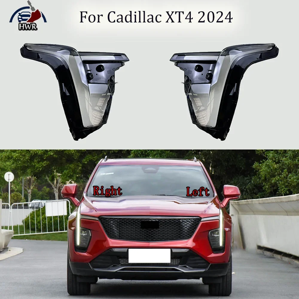 

For Cadillac XT4 2024 Headlights Shell Transparent Lampshdade Headlamp Cover Lamp Shade Plexiglass Replace Original Lens
