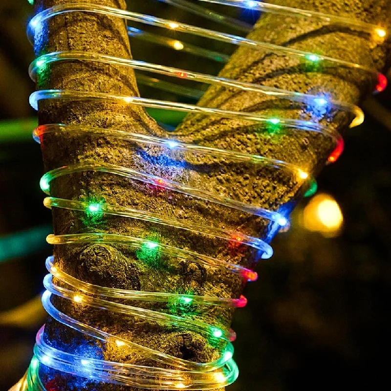 Solar Rope Light 300LED Outdoor Waterproof Fairy Lights for Garden Lawn Tree Yard Fence Pathway Christmas Decor