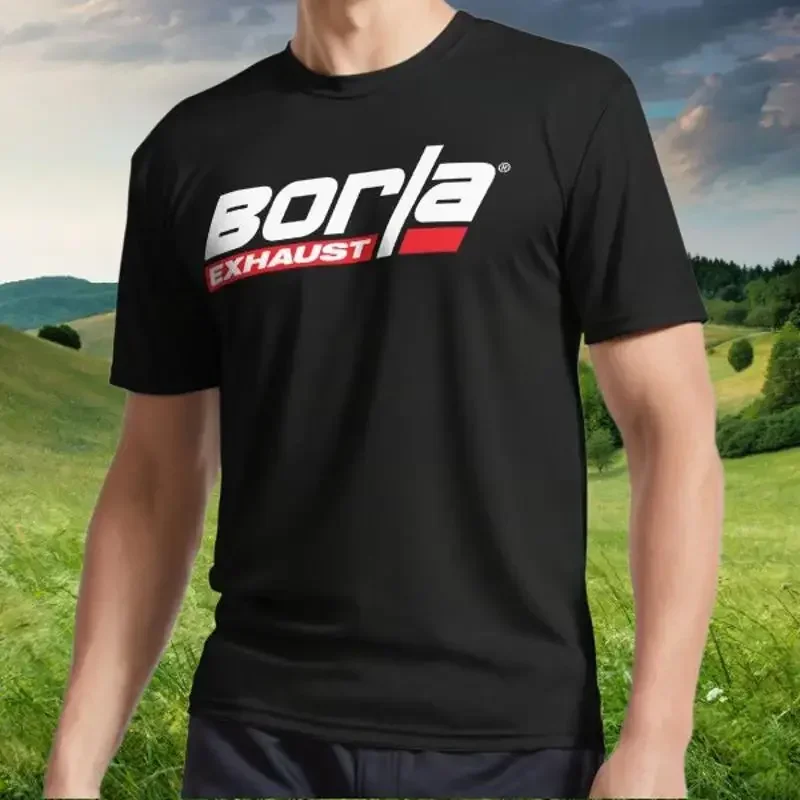 New BORLA EXHAUST LOGO Active T Shirt American Funny S to 5XL