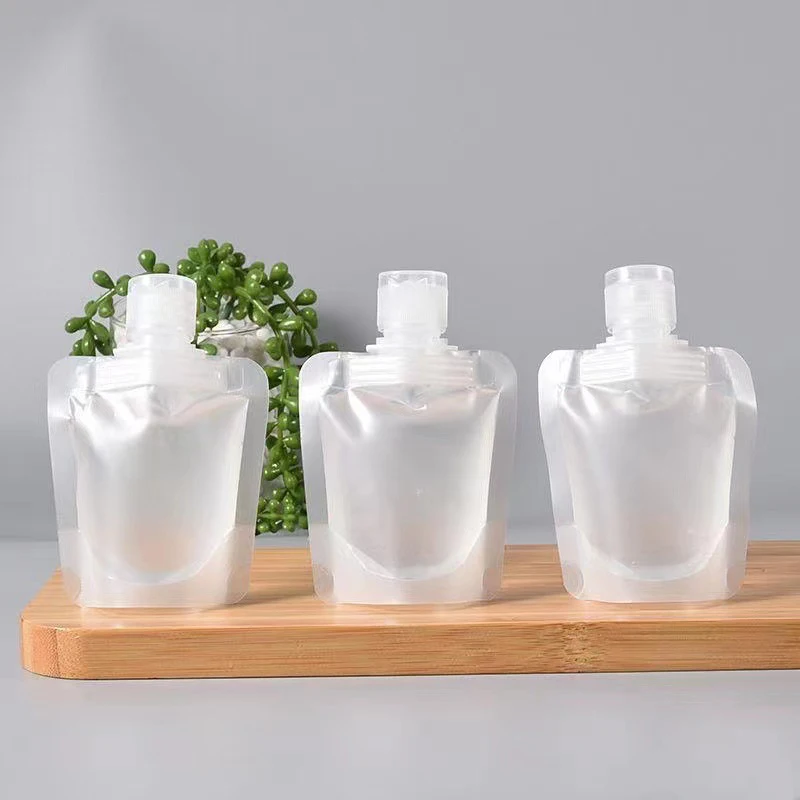 5pc Travel Lotion Dispensing Bag Fluid Packing Bag Portable Makeup Sample Bottle