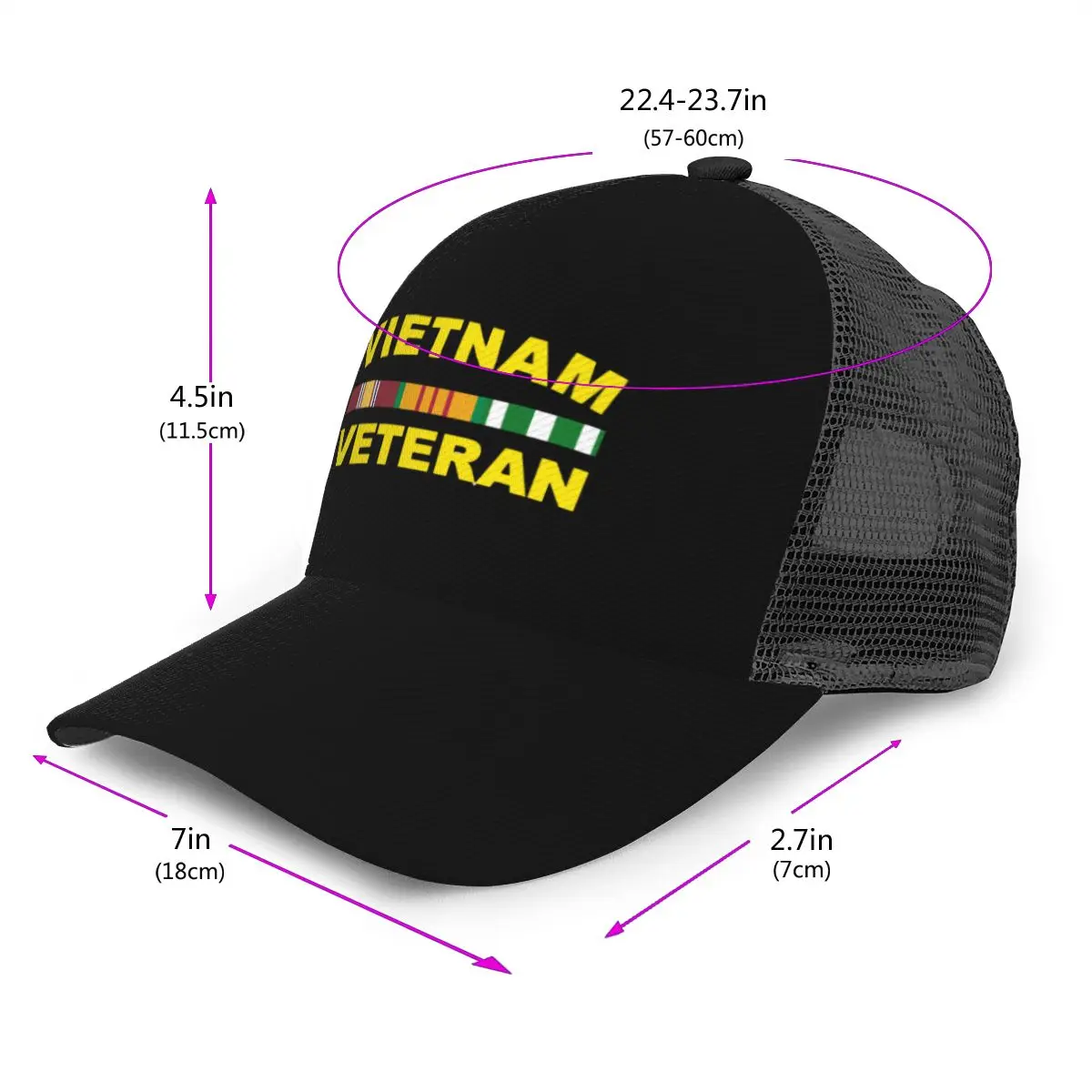 Baseball Cap Vietnam Veteran Baseball Hat Breathable Men Women Summer Mesh Cap Dropshipping