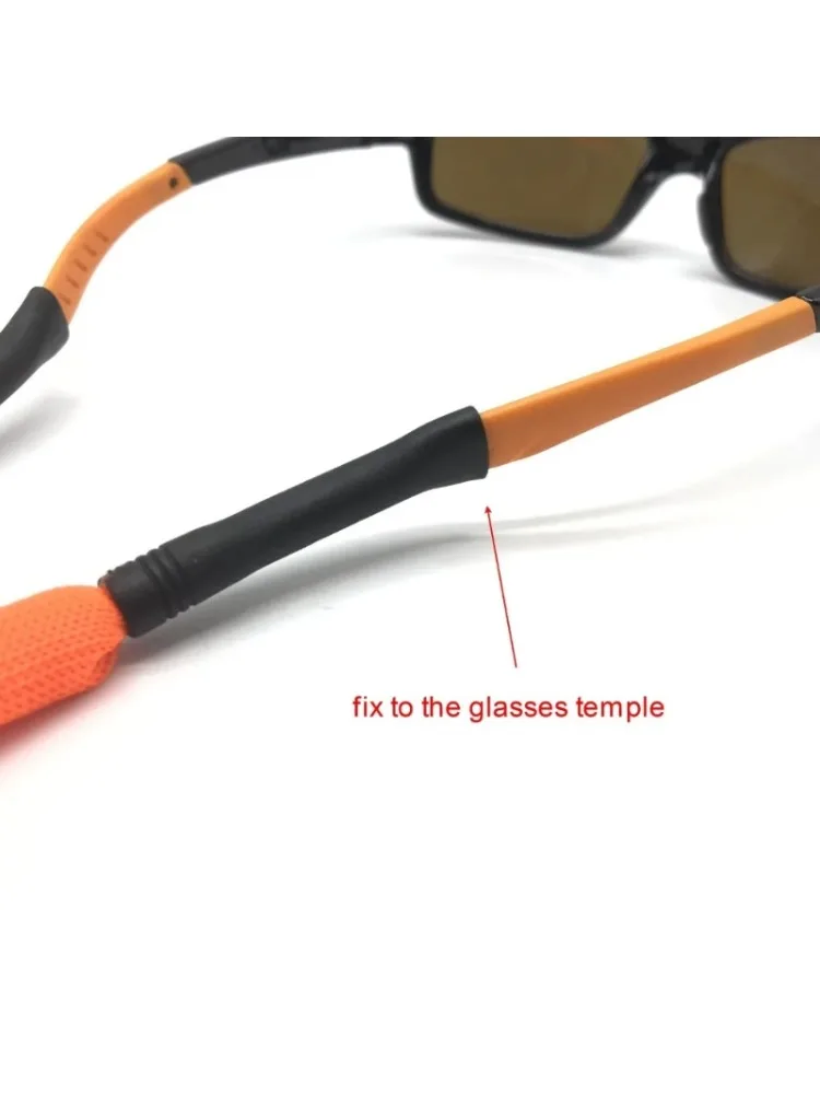 4 pièces de sangle de lunettes de sport réglable pour femmes, cordon flottant antidérapant, support de chaîne de lunettes résistant à l'eau pour l'extérieur