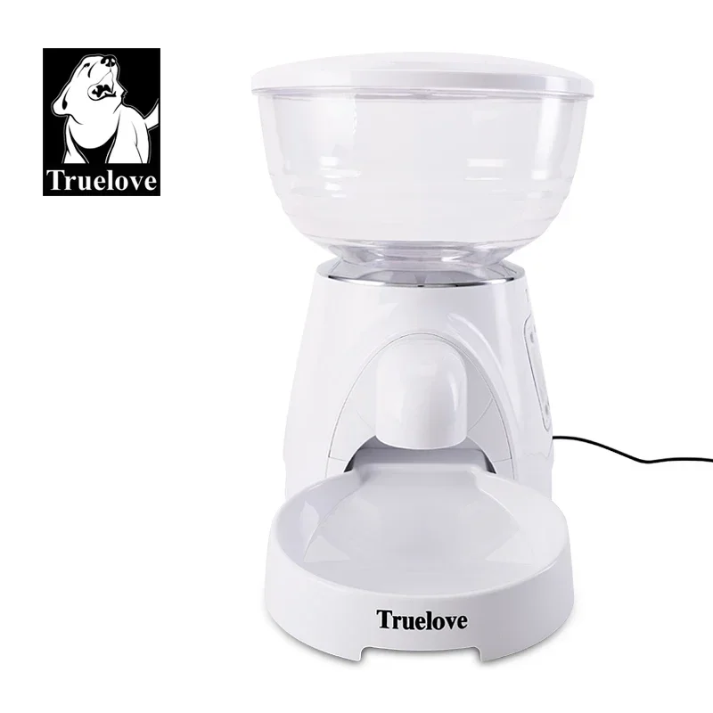 Truelove Automatic Pet Food Dispenser Automatic Dog Feeder with Freshness Preservation Timed Cat Feeders Dry Food White TLD2001