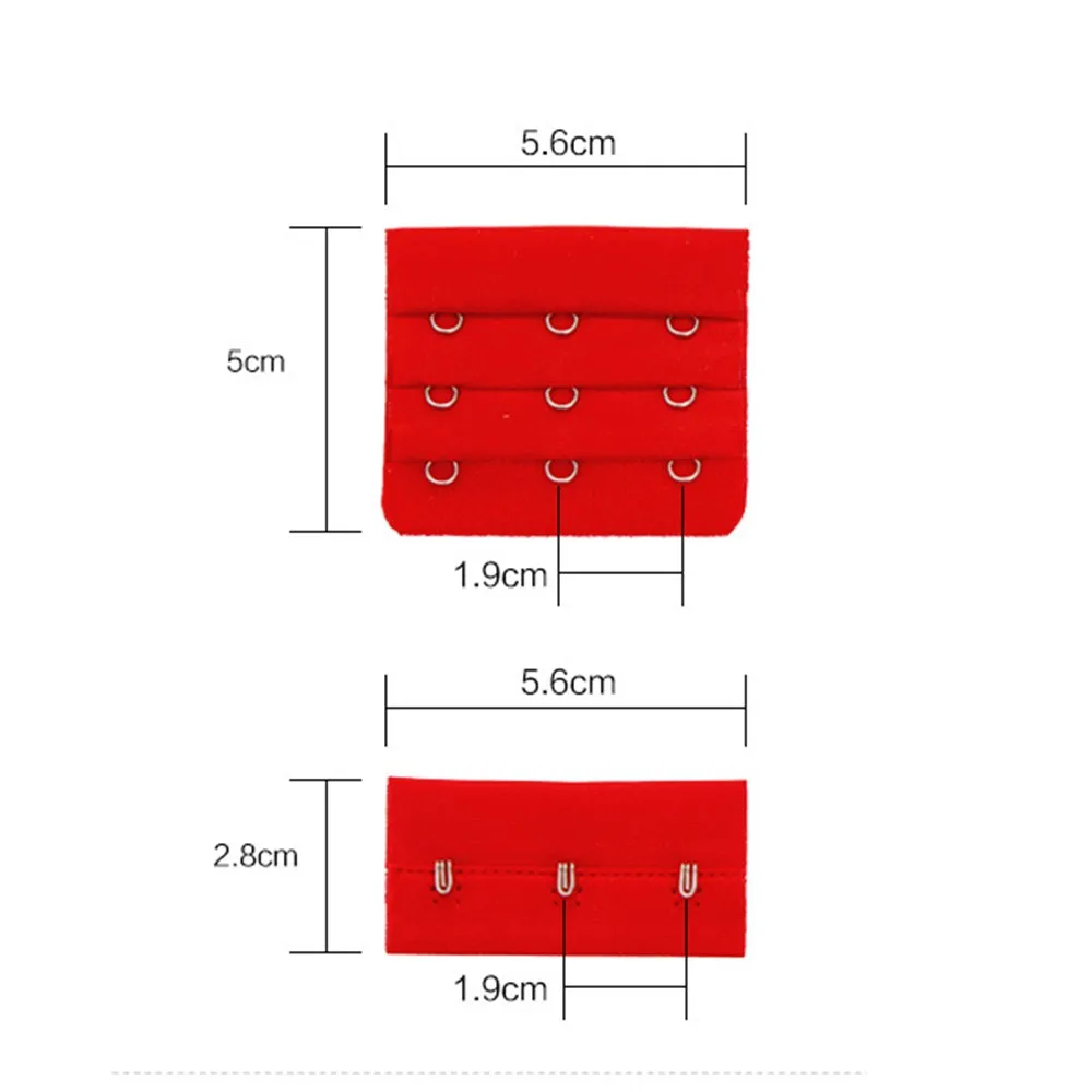 Prolongateur de soutien-gorge à dos, 3 crochets, 3 rangées, sous-vêtements, accessoires sans bretelles