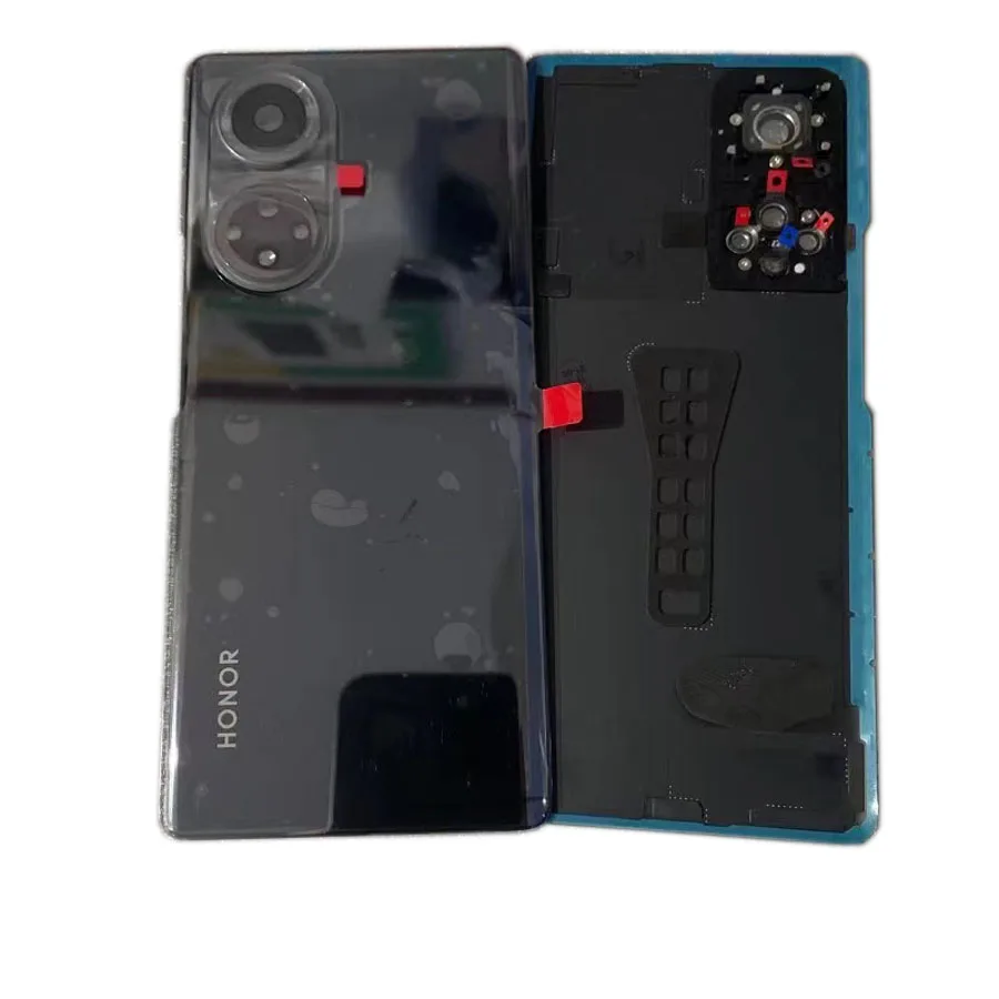 Original Back Battery Cover For Huawei Honor 50 Spare Parts Back Cover Door Housing Rear Case + Flash Cover + Camera Lens
