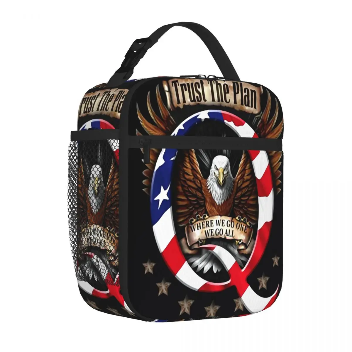 Hot Sale Q Trust The Fruit Print Cooler Lunch Bag Office Homemade Meal Cooler Lunch Bag