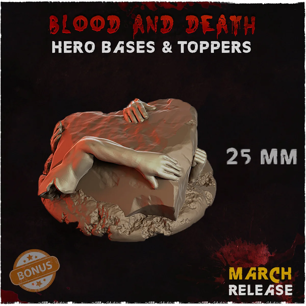 Миниатюрная платформа Landform Bloody Death Hell Base, патч, настольная игра DND, шахматы, универсальная модель платформы «сделай сам»