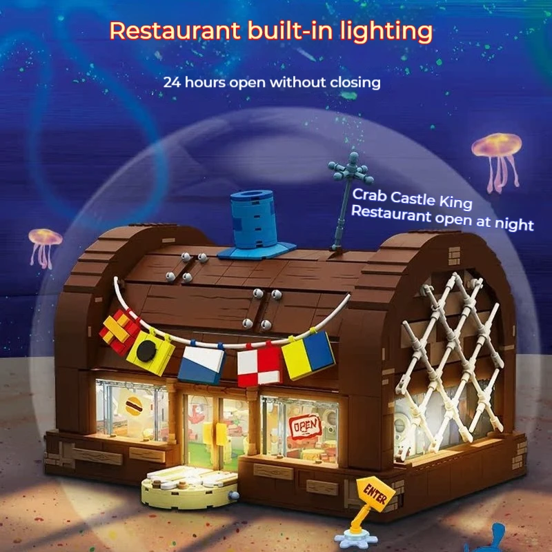 100% حقيقية Area-X سبونجبوب كرستي كراب مطعم اللبنات صندوق أعمى تحصيل أطقم منمذجة طفل المشجعين الرجال هدية عيد ميلاد