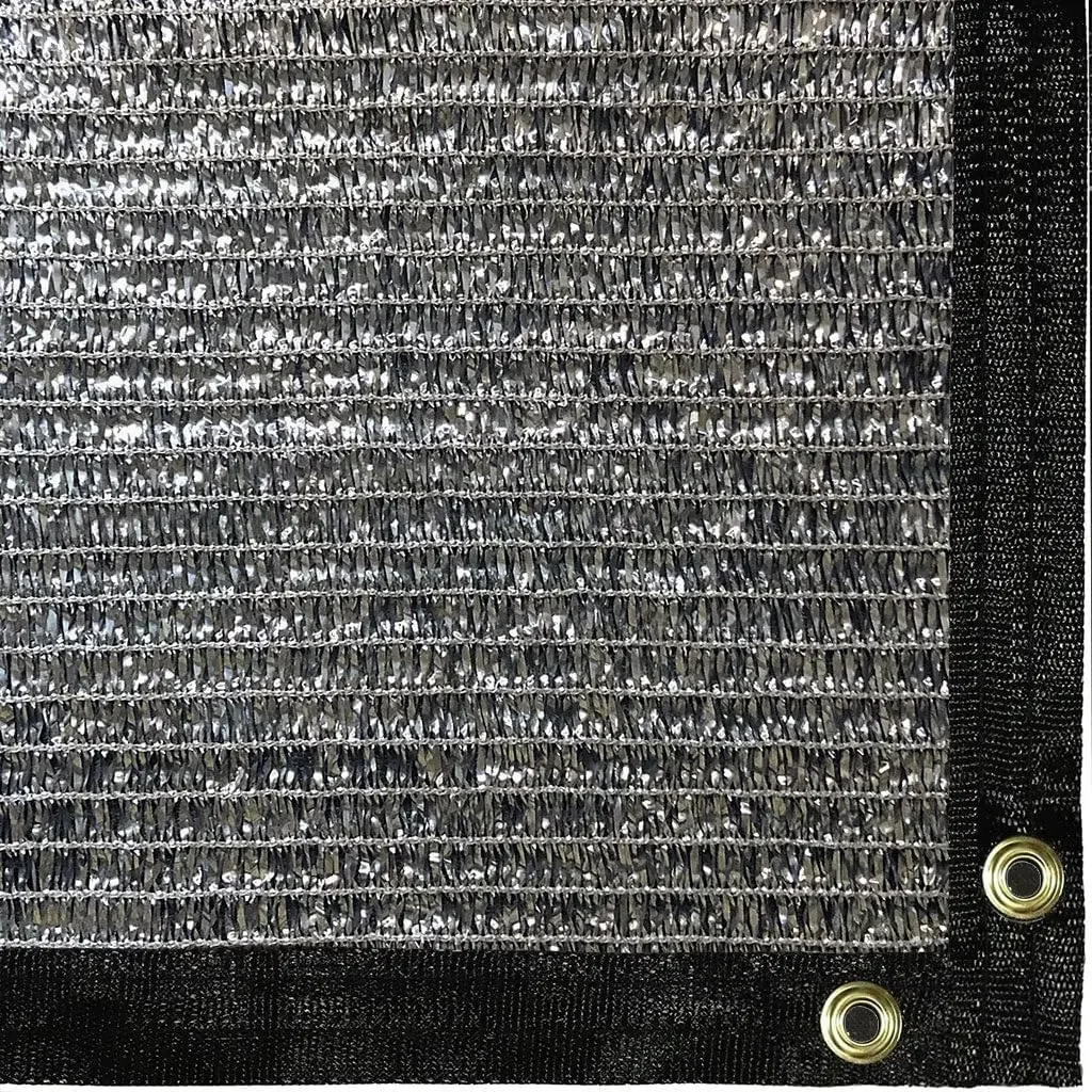 

™ 70% светоотражающий алюминиевый лист ™ Ткань для затенения (14' x 10') - защита от ультрафиолета | Легкий, простой в установке сетчатый тент с люверсами