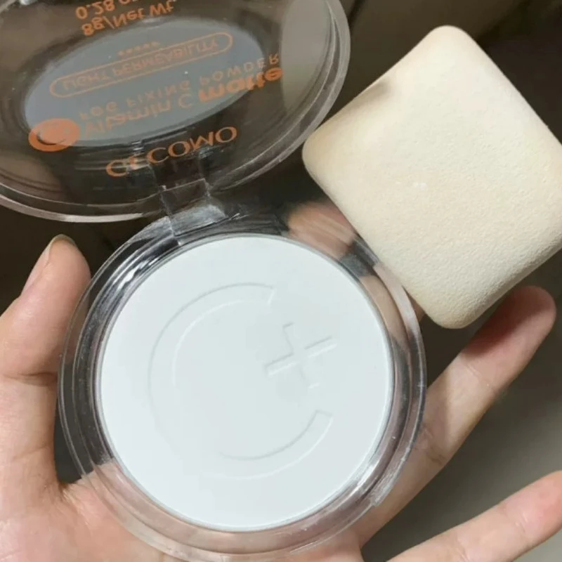 1Pc Compact Powder Mattifying 12H Long Last Oil Control Silky Matt Makeup Setting Powder Translucent for All Skin Tone Wholesale
