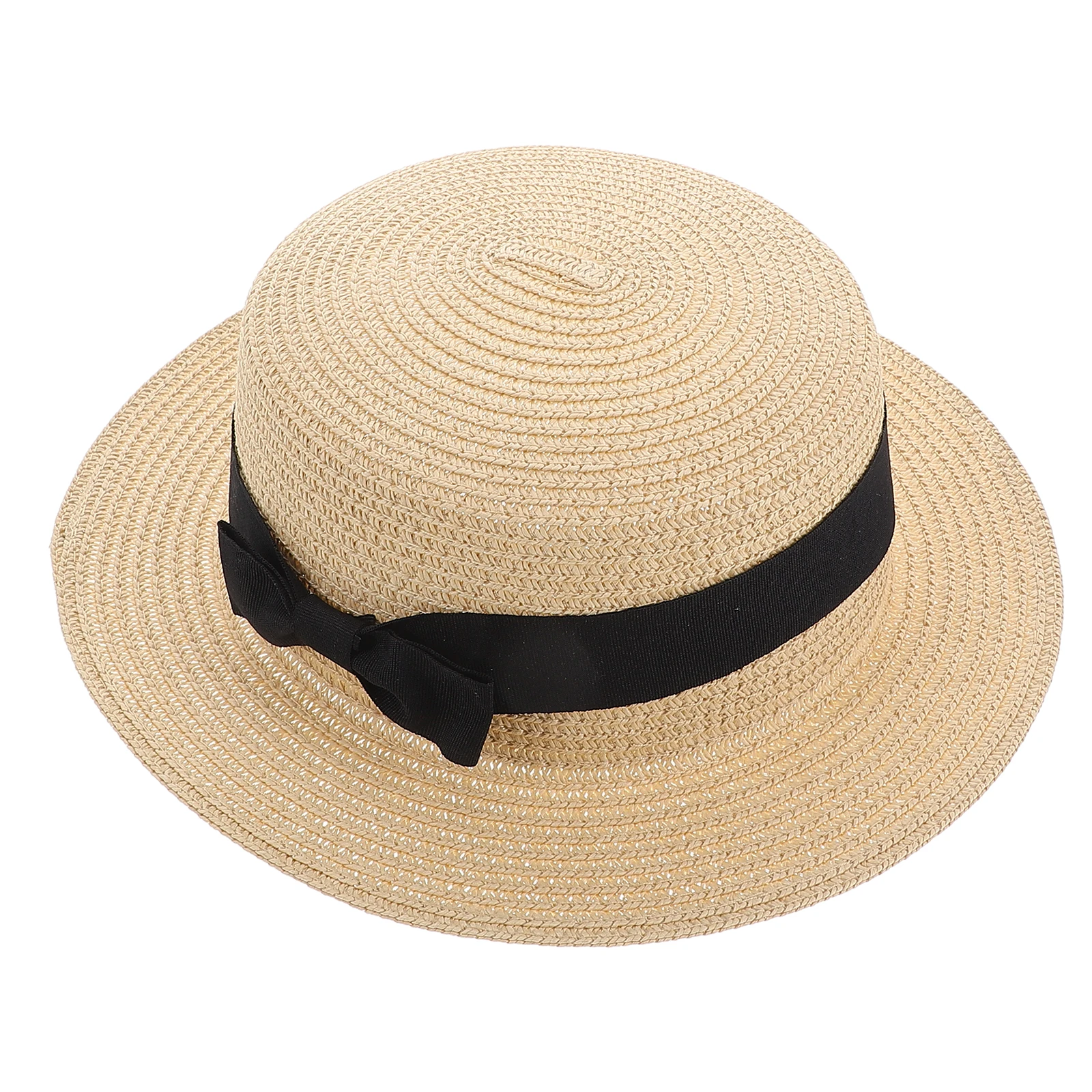 

Straw Sun Hat Women Summer Beach Lightweight Foldable Wide Brim Boater UV Protection Gardening Travel Straw Bucket Hat Ocean