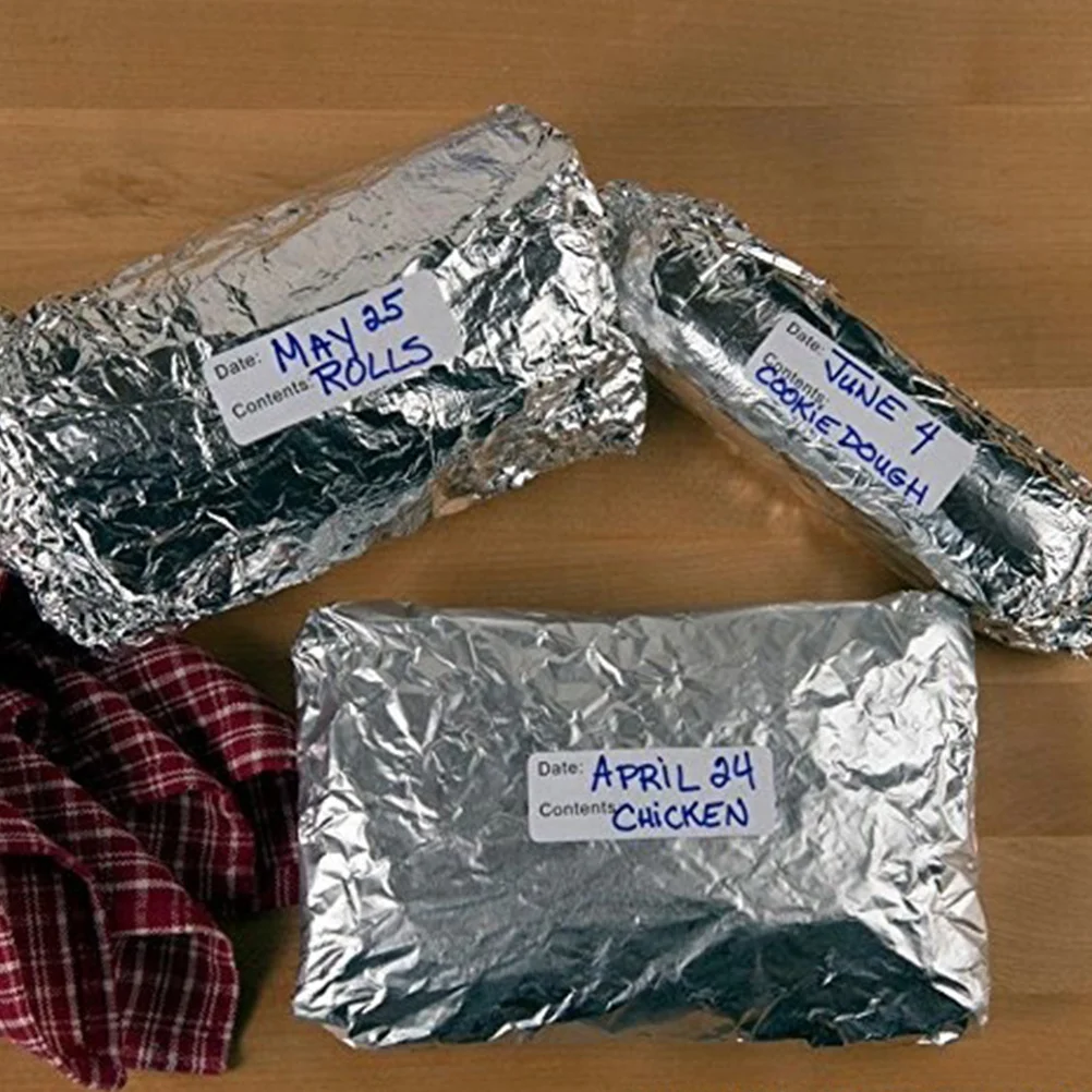 1 Roll Food Storage Label DIY Removable Tag Adhesive Refrigerator Freezer Sticker No Residue Kitchen Use Removable Tag